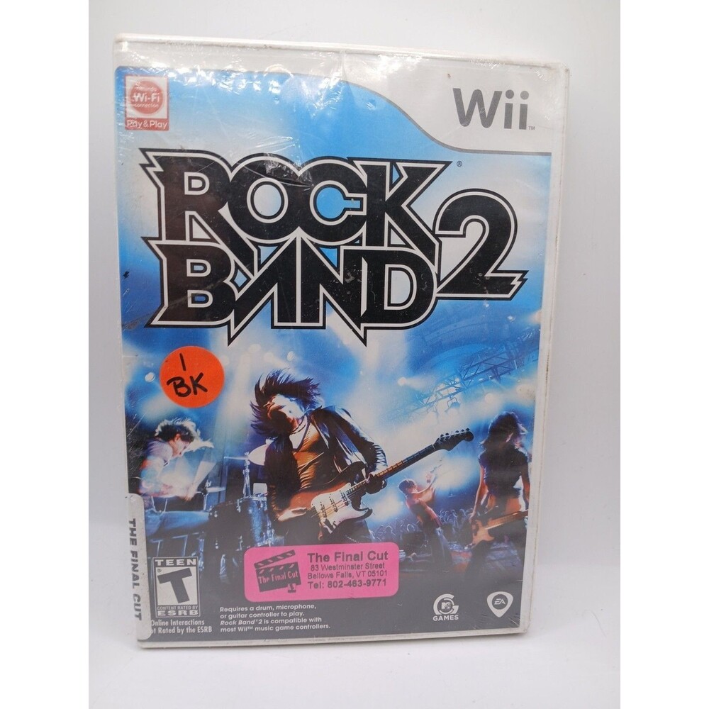 Rock Band 2 (Nintendo Wii, 2008) Resealed